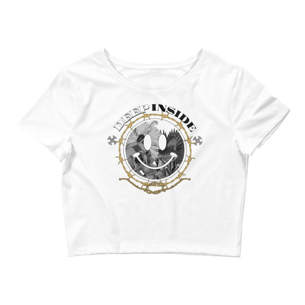 Get Da Bag “smiles” Crop Tee